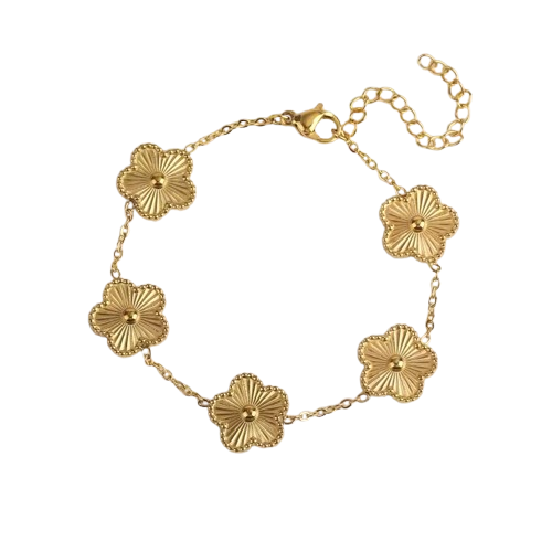 Golden & Blanc Clover - Pack Pulseras