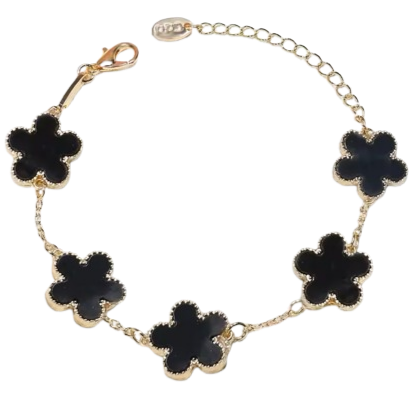 Noir Clover Set - Pack Pulsera & Colgante